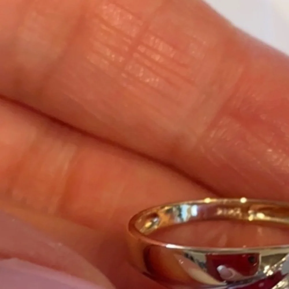 14k Yellow Gold and white gold 6 mm Round Men's Wedding band Ring size 10